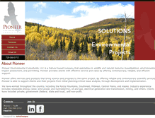 Tablet Screenshot of pioneer-consulting.com